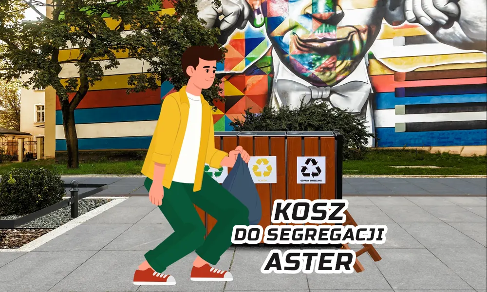 Kosz do segregacji odpadów Aster