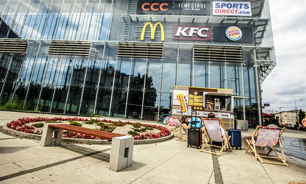 Ławka parkowa Roma bez oparcia