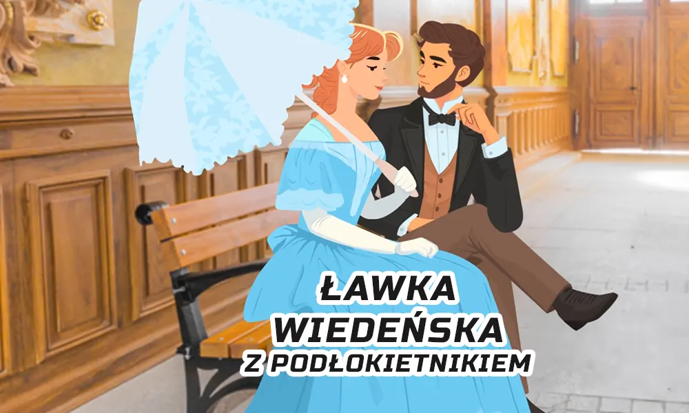 Ławka parkowa Wiedeńska z podłokietnikiem
