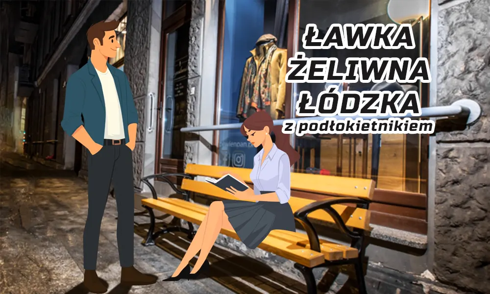Ławka parkowa Łódzka z podłokietnikiem