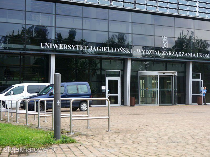 Stojak U-16 owalny nierdzewka z poprzeczką