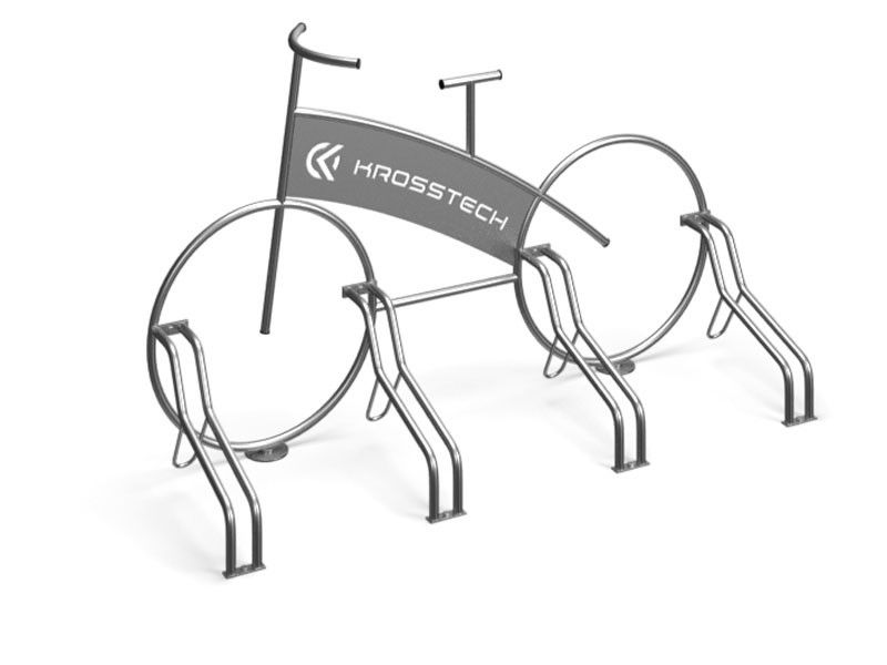 Stojak rowerowy "Rower" +wycinka laser
