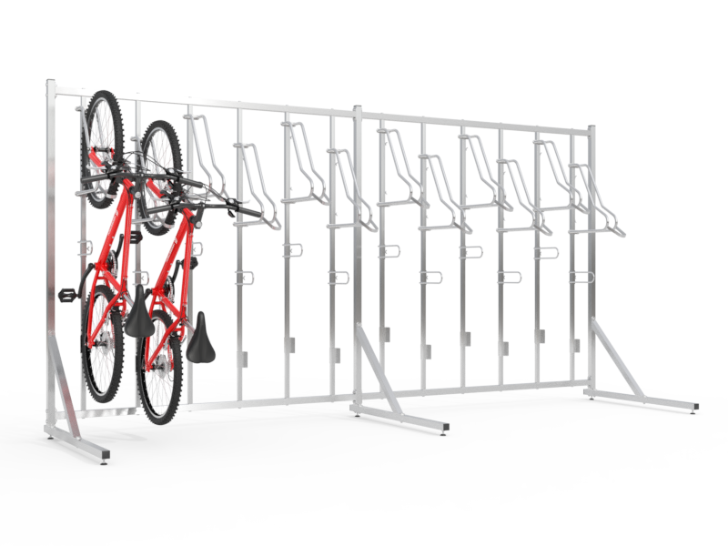 Wieszak LIFT PREMIUM-12 (12 stanowisk) z konstrukcją i uchwytami