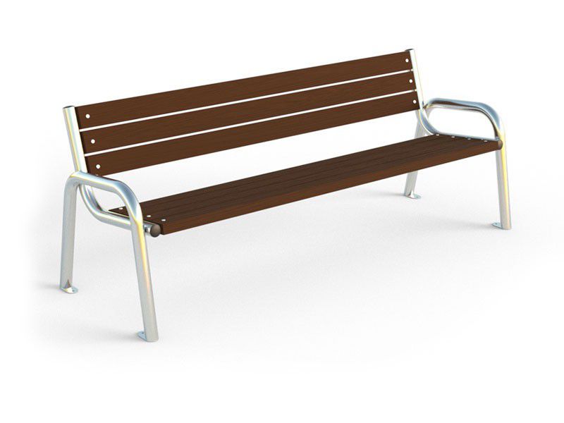 Ławka miejsko - ogrodowa Promyk II inox