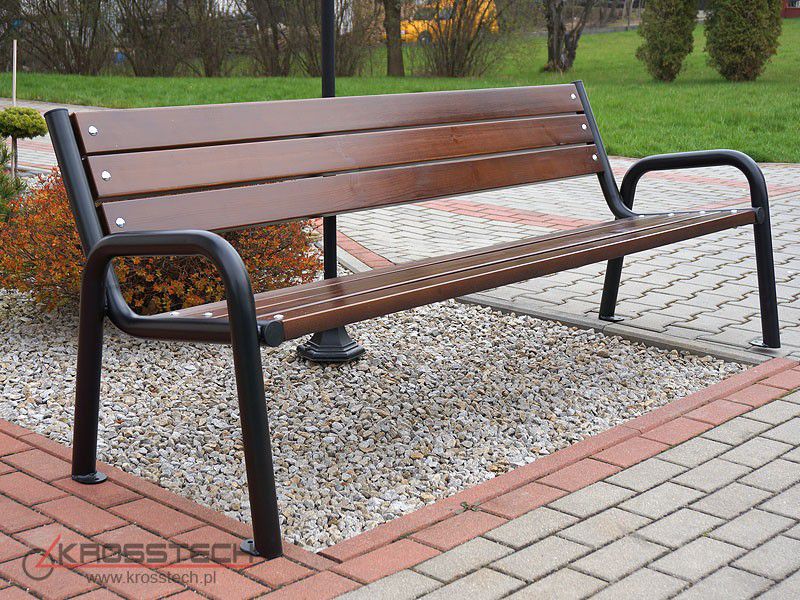 Ławka miejsko - ogrodowa Promyk II inox