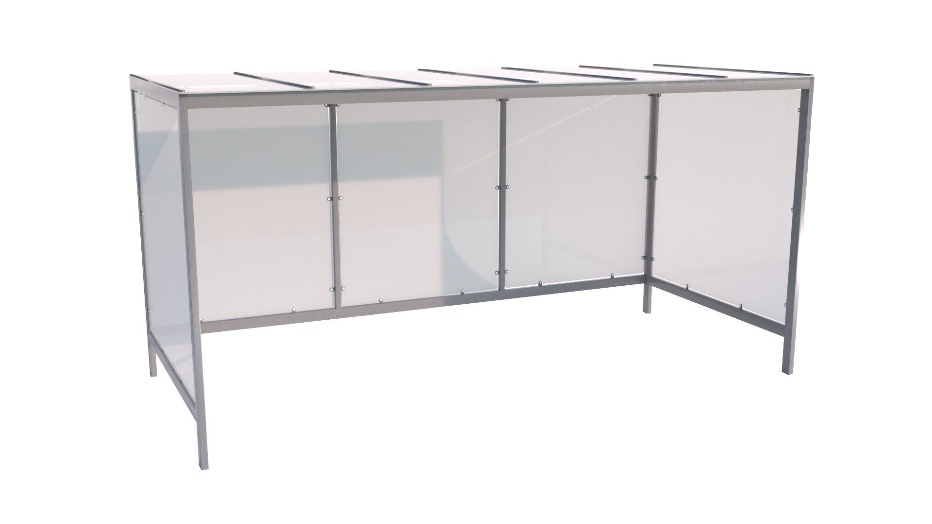 Wiata rowerowa "Bryza III" zabudowana na 10 rowerów / 420cm