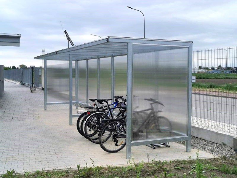 Wiata rowerowa "Bryza I" zabudowana na 20 rowerów / 840cm