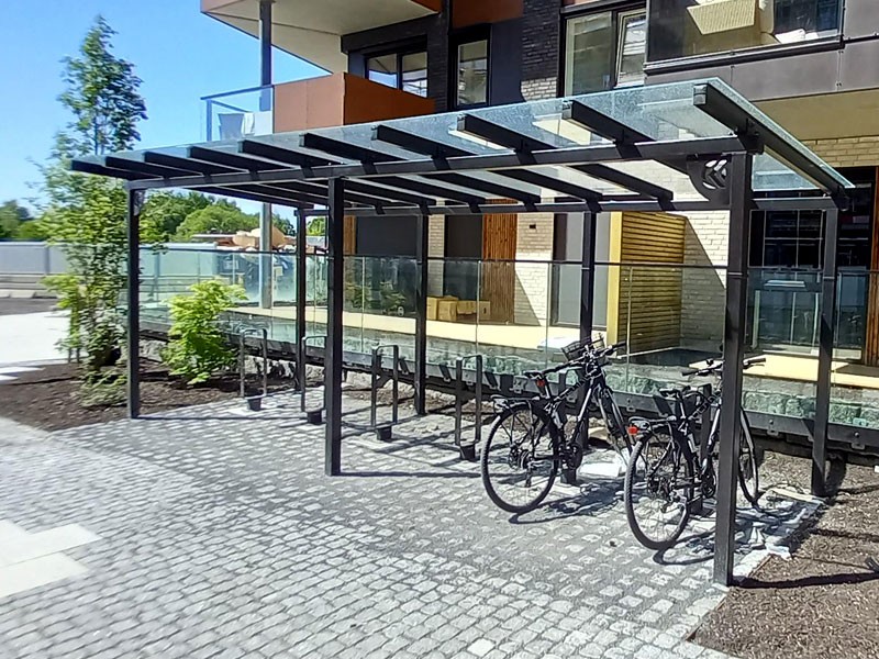 Wiata rowerowa "PABLO" niezabudowana na 15 rowerów / 630cm