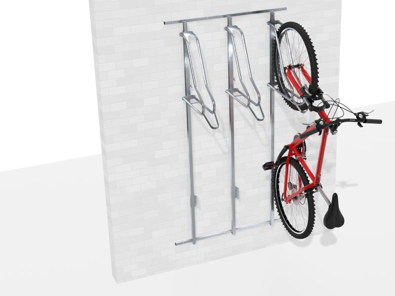 Wieszak na rowery LIFT-3 PREMIUM (3 stanowiska) na profilu nośnym