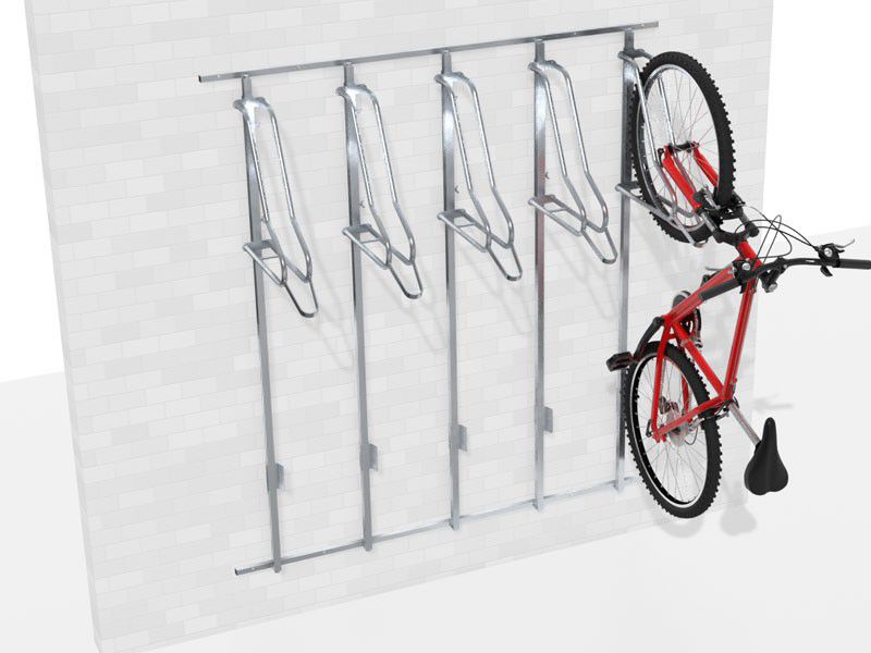 Wieszak na rowery LIFT-5 PREMIUM (5 stanowiska) na profilu nośnym