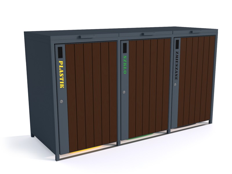 Zabudowa do pojemników na odpadki I 3x120l
