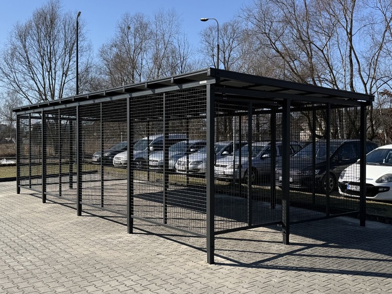 Wiata rowerowa "PABLO II" zamykana na 20 rowerów / 884cm