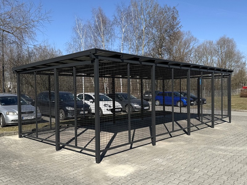 Wiata rowerowa "PABLO II" zamykana na 20 rowerów / 884cm