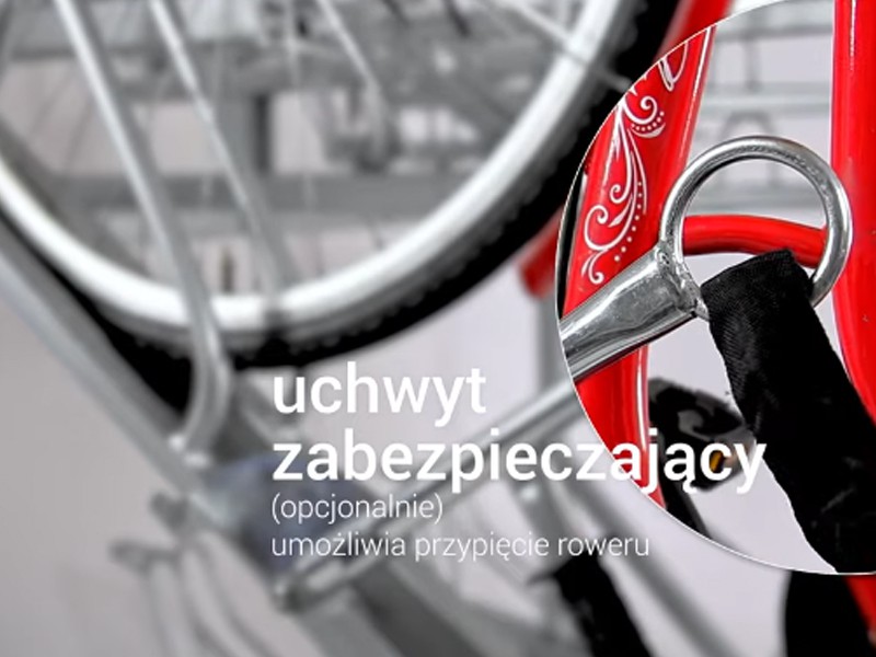 Uchwyt do zapinania rowerów (do stojaka dwupoziomowego)