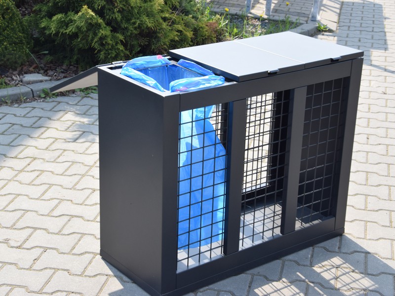 Kosz do segregacji Satis III 3x60l na worki