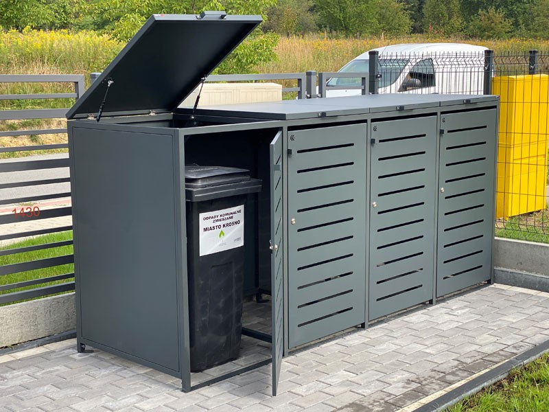 Zabudowa do pojemników na odpadki III 4x240l