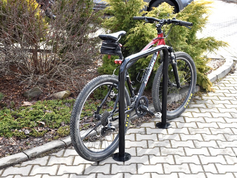 Stojak U-15 owalny z powłoką termoplastyczną chroniącą ramę roweru