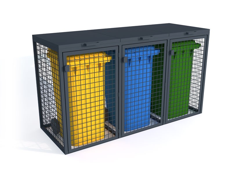 Zabudowa do pojemników na odpadki X 3x240l