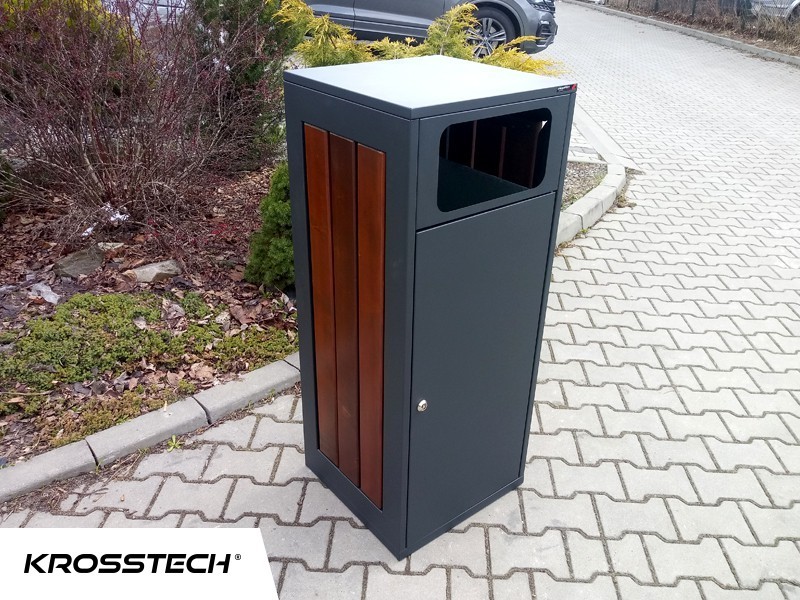 Kosz Etna I 120l drewniano-stalowy