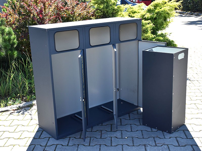 Kosz do segregacji Etna III eko 3x80l