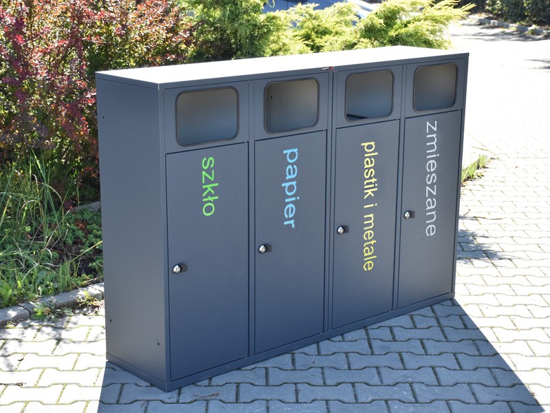 Kosz do segregacji Etna IV eko 4x80l