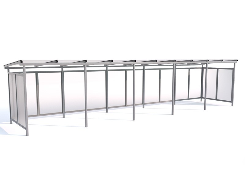 Wiata rowerowa "Zorza II" zabudowana na 25 rowerów / 1050cm
