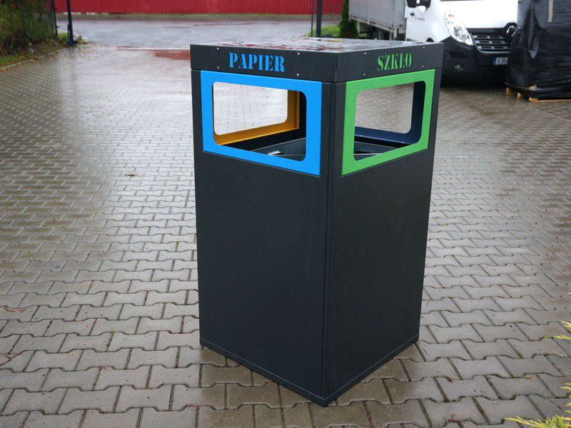 Kosz do segregacji Cube VII 4x80l 4 komorowy