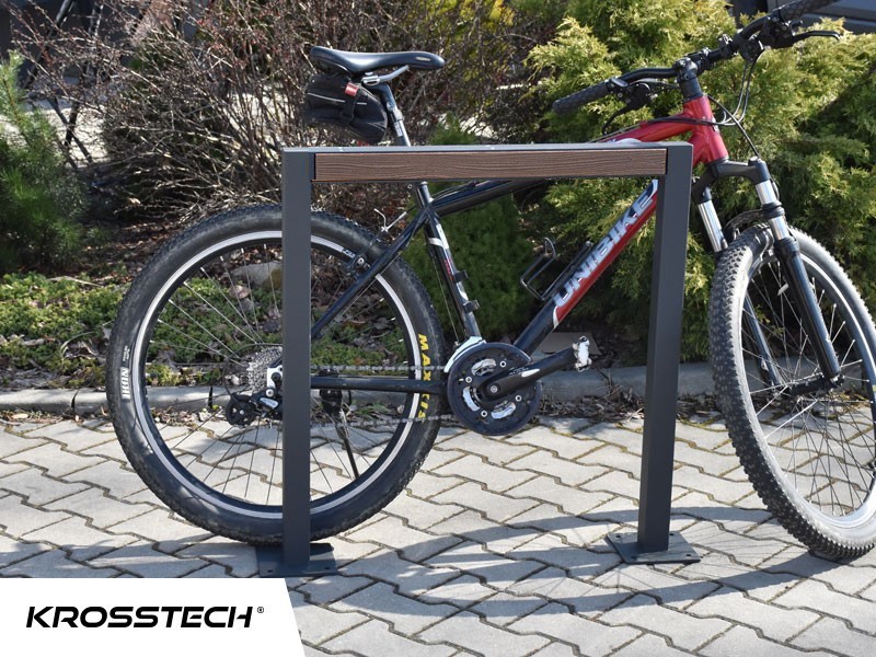 Stojak rowerowy U-29 z listwą chroniącą ramę roweru