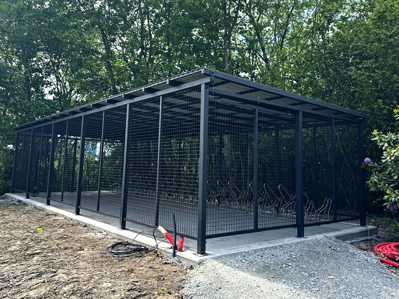 Wiata rowerowa "PABLO II" zamykana na 25 rowerów / 1098cm
