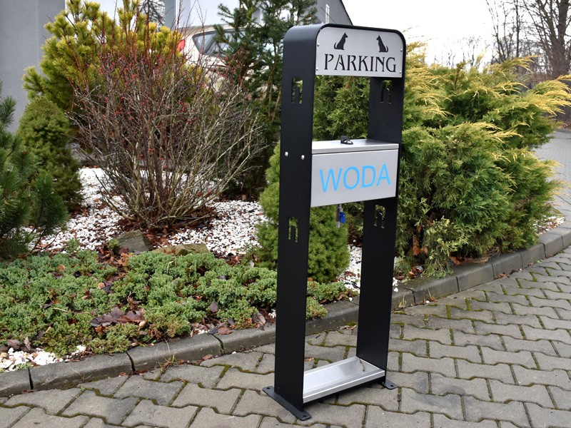 Parking dla psów z poidełkiem i dozownikiem wody - outlet