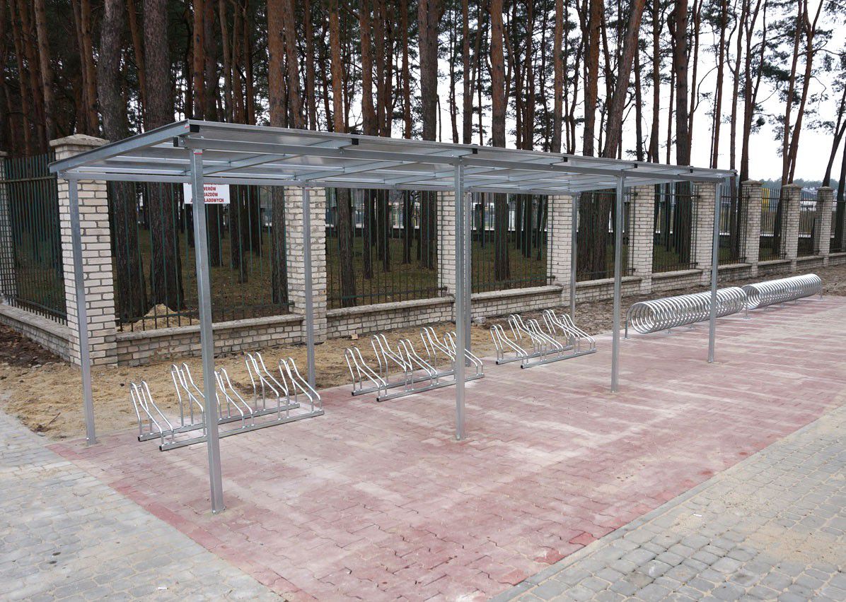 Wiata rowerowa "Zorza II" niezabudowana na 20 rowerów / 840cm