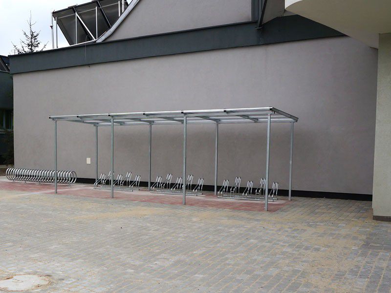 Wiata rowerowa "Zorza II" niezabudowana na 20 rowerów / 840cm
