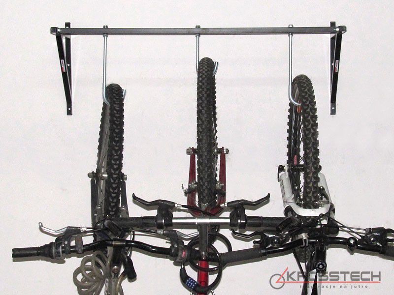Wieszak na 3 rowery CRIS-3 SZARY ( RAL 9006) - outlet