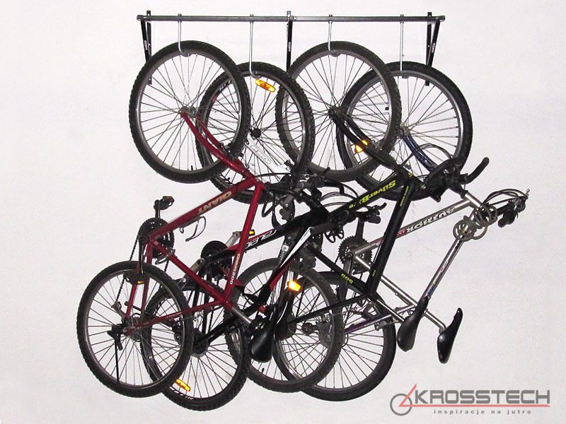 Wieszak na 3 rowery CRIS-3 SZARY ( RAL 9006) - outlet