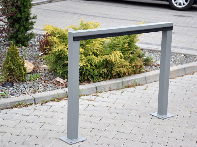 Stojak rowerowy UG-2 z elem. gumowymi RAL 7021 - OUTLET