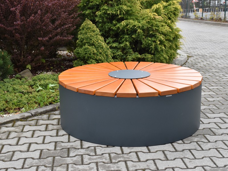 Ławka - siedzisko "Orbeo II" okrągłe Ø 128cm