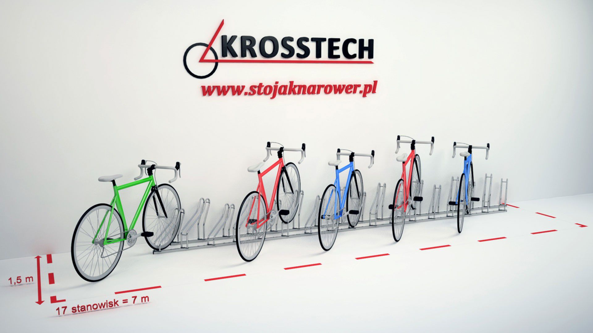 Kasper 17-space bike rack – photo 7
