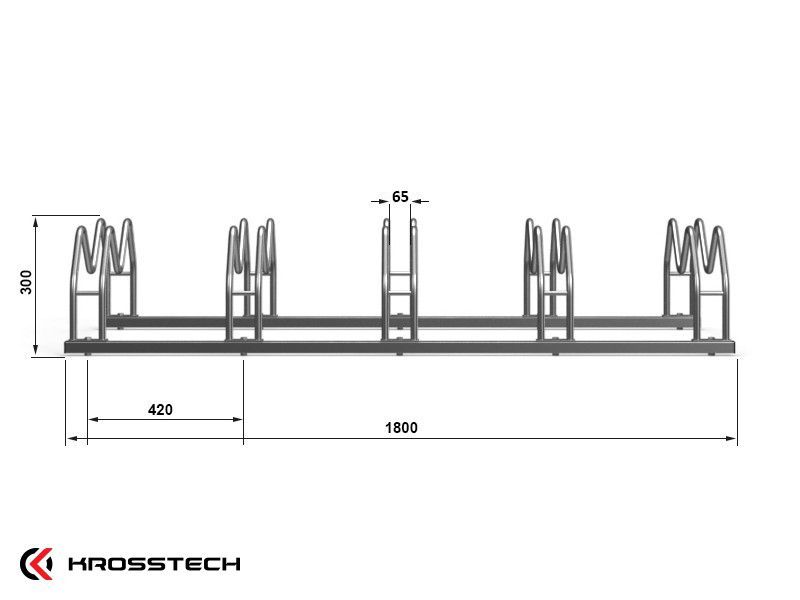 Karl 5-space bike rack – photo 10