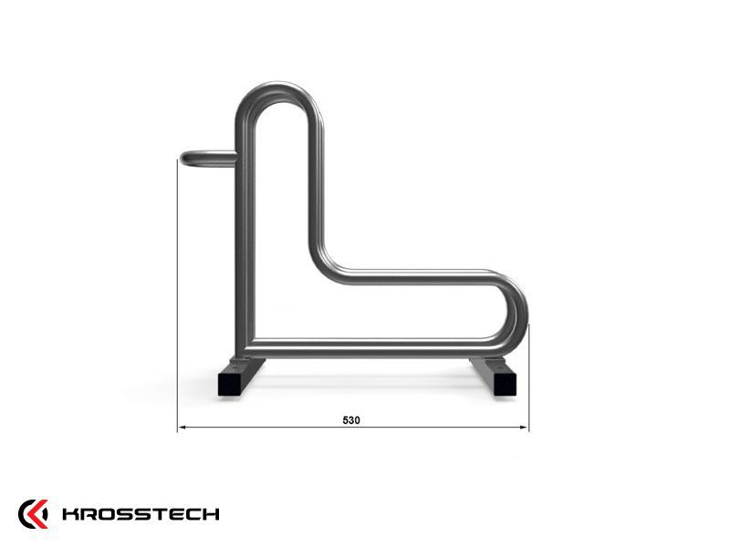 Elsa Stainless Steel Bike Rack, 3 Spaces – photo 7