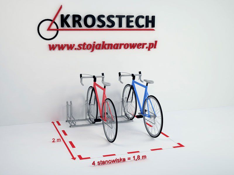 Elsa Stainless Steel Bike Rack, 4 Spaces – photo 7