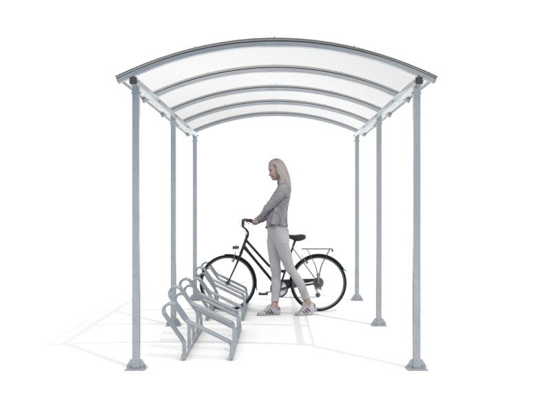 Liza Covered Bike Shelter, 10 Spaces, 420 cm – photo 10