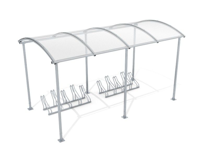Liza Covered Bike Shelter, 10 Spaces, 420 cm – photo 11