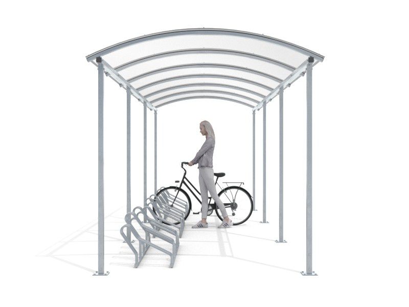 Liza Covered Bike Shelter, 15 Spaces, 630 cm – photo 10