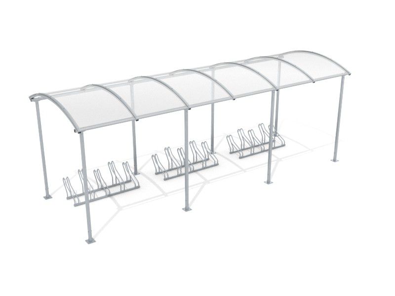 Liza Covered Bike Shelter, 15 Spaces, 630 cm – photo 11