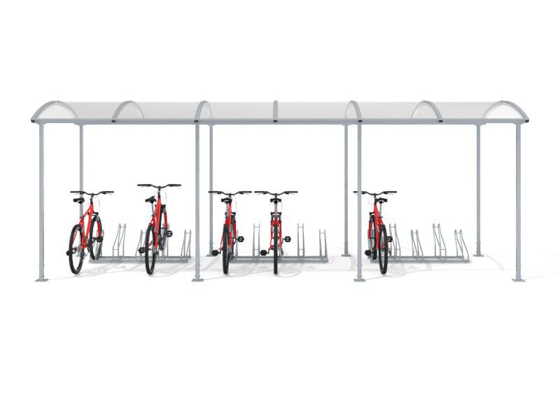 Liza Covered Bike Shelter, 15 Spaces, 630 cm – photo 9