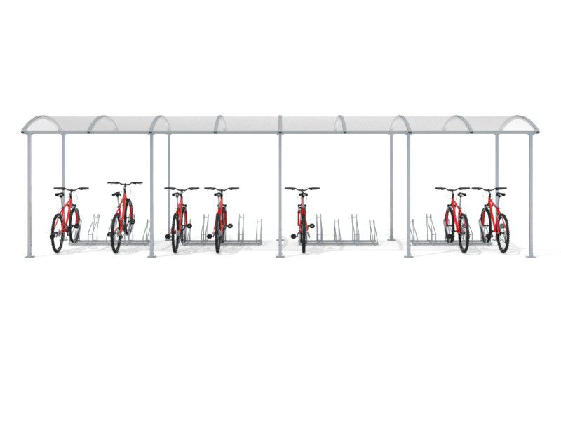 Liza Covered Bike Shelter, 20 Spaces, 840 cm – photo 10