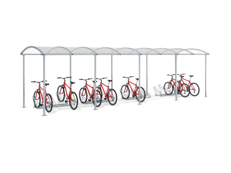 Liza Covered Bike Shelter, 20 Spaces, 840 cm – photo 8