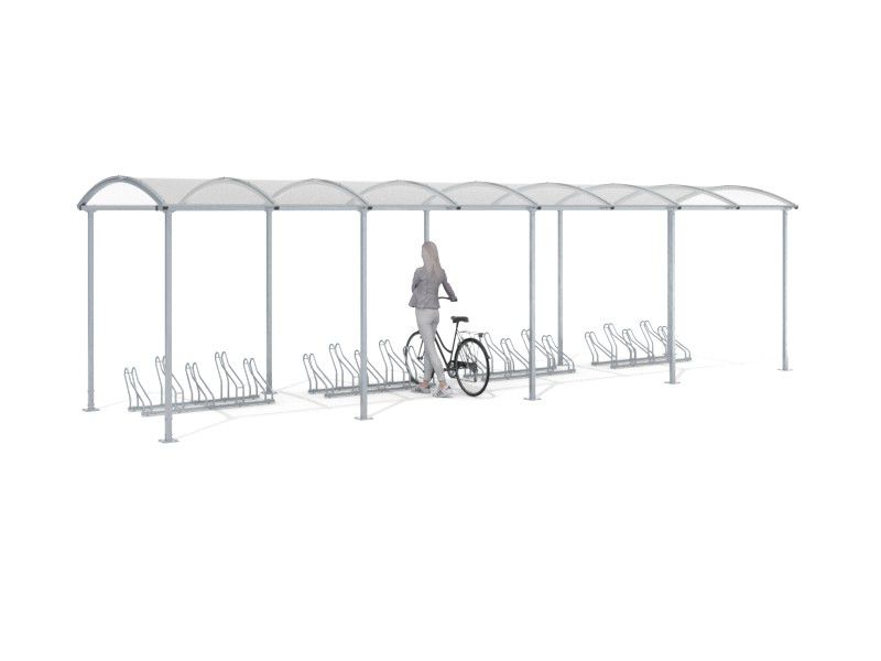 Liza Covered Bike Shelter, 20 Spaces, 840 cm – photo 9