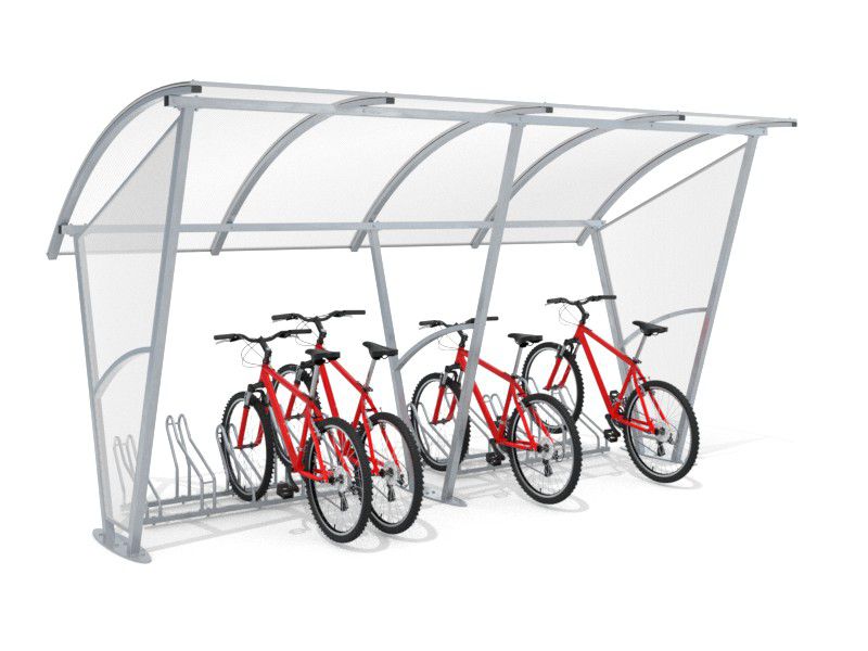Damien Bike Shelter with Walls, 10 Spaces, 420 cm – photo 4