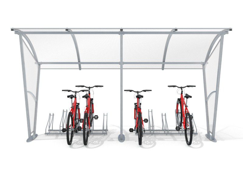Damien Bike Shelter with Walls, 10 Spaces, 420 cm – photo 5